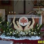 Dłonie z hostią, dekoracje eucharystyczne (NA ZAMÓWIENIE) Pierwsza Komunia, Boże Ciało 