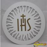 Biała Hostia JHS 33 cm (PCV) - Pierwsza Komunia, Boże Ciało, dekoracje
