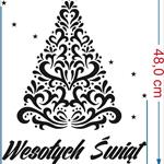 Świąteczne Naklejki Na Witrynę Sklepu (choinka) 11 - Dekoracje Świąteczne
