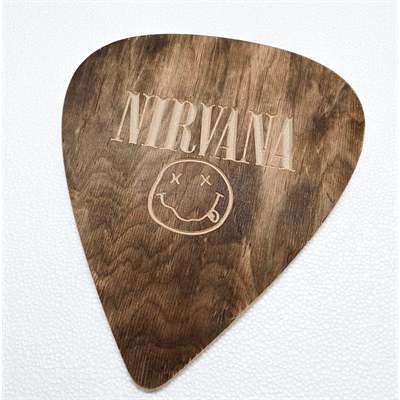 Nirvana - drewniana kostka ozdobna. Dekoracje muzyczne ARQdecor.