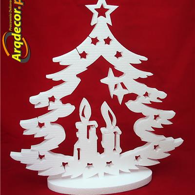 Składana Choinka Styropianowa KOMPLET DWIE SZTUKI 49 cm! (NA ZAMÓWIENIE) nr 12 dekoracje, ozdoby świąteczne